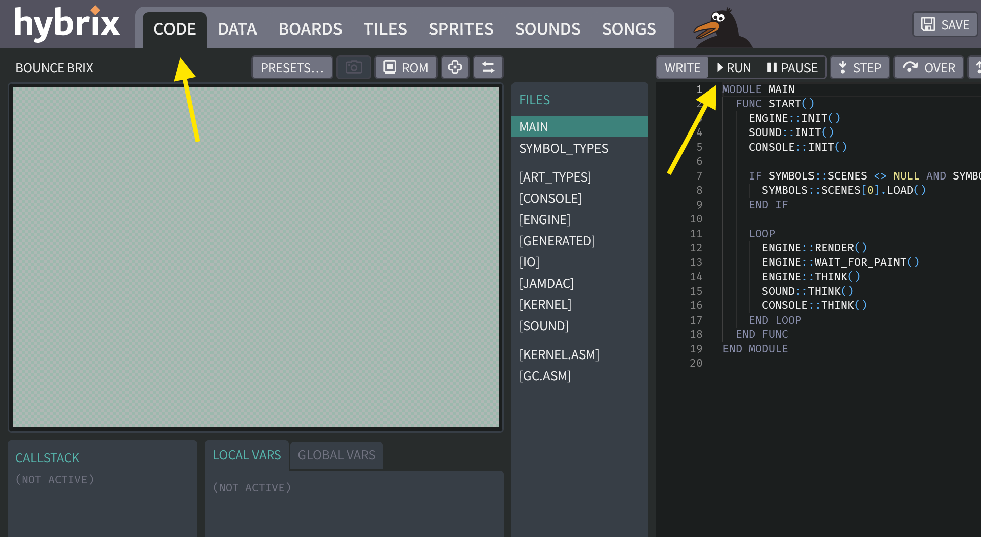 Running your program