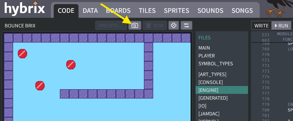 Running the program with our maze