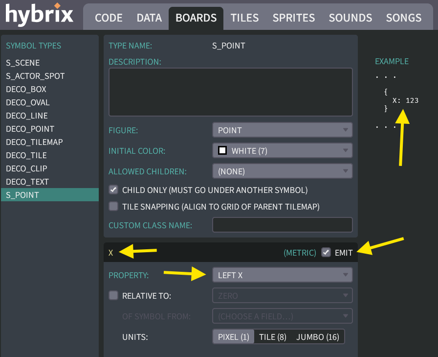 The completed "X" field