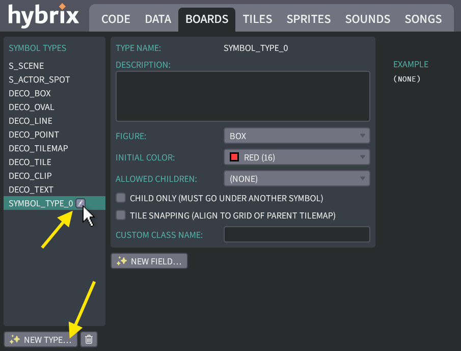 Creating a new symbol type